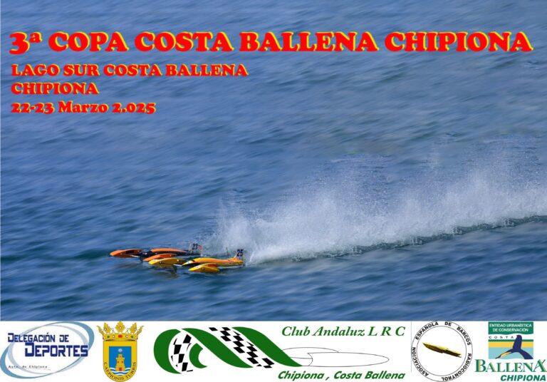 Copa Costa Ballena Chipiona de Lanchas de Radio Control Eléctrico, 22-23 Marzo 2025